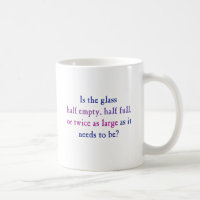 Is het glas half leeg, half vol,