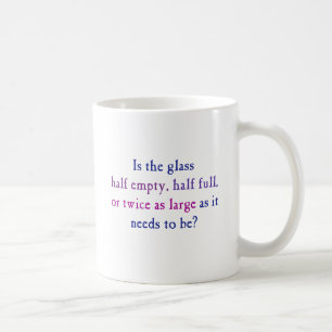 Is het glas half leeg, half vol, koffiemok