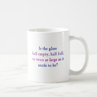 Is het glas half leeg, half vol, koffiemok
