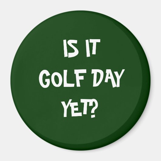 IS HET GOLFDAG? MAGNEET (Voorkant)