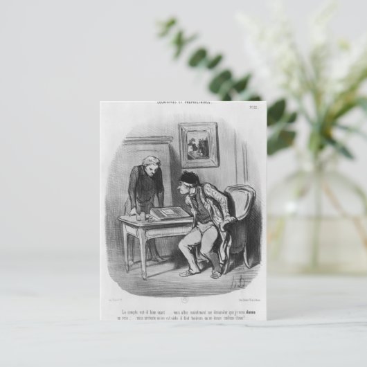 Is het het juiste bedrag?" briefkaart (Staand voorkant)