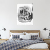 Is het het juiste bedrag?" canvas afdruk (Insitu (Slaapkamer))