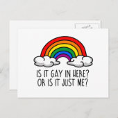 IS HET HIER GAAN OF IS HET NET MIJ? BRIEFKAART (Voorkant / Achterkant)