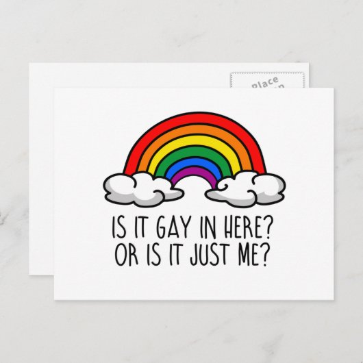 IS HET HIER GAAN OF IS HET NET MIJ? BRIEFKAART (Voorkant / Achterkant)