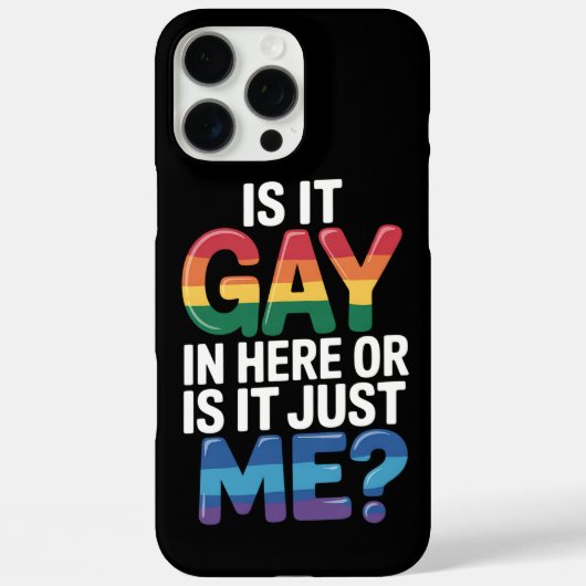 Is het hier gay of is het gewoon mij grappig LGBTQ Case-Mate iPhone Case (Achterkant)
