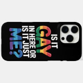 Is het hier gay of is het gewoon mij grappig LGBTQ Case-Mate iPhone Case (Achterkant (horizontaal))