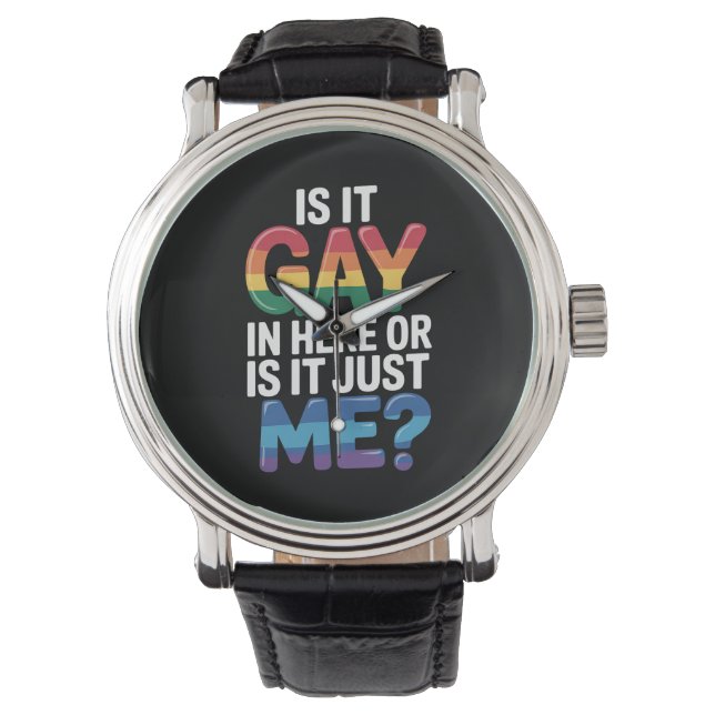 Is het hier homo of is het gewoon lhbt horloge (Voorkant)