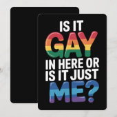 Is het hier homo of is het gewoon lhbt kaart (Voorkant / Achterkant)
