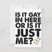 Is het hier of is het gewoon mijn LGBT Pride? Bedankkaart (Voorkant)