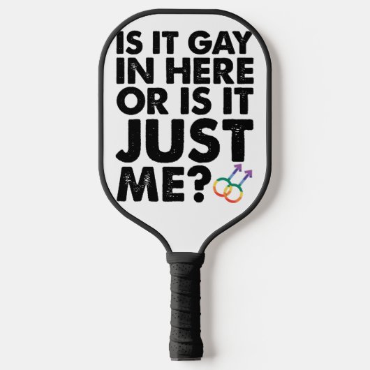 Is het hier of is het gewoon mijn LGBT Pride? Pickleball Paddle (Voorkant)