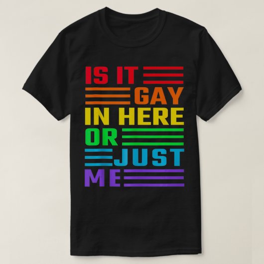 Is het hier of is het gewoon mijn T-shirt LGBT Pri (Design voorkant)