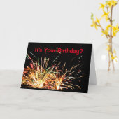 Is het jouw verjaardag? Heb een bal! Kaart (Gele Bloem)