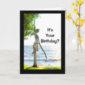 Is het jouw verjaardag? Je moet zo gepompt zijn! Kaart (Gele Bloem)