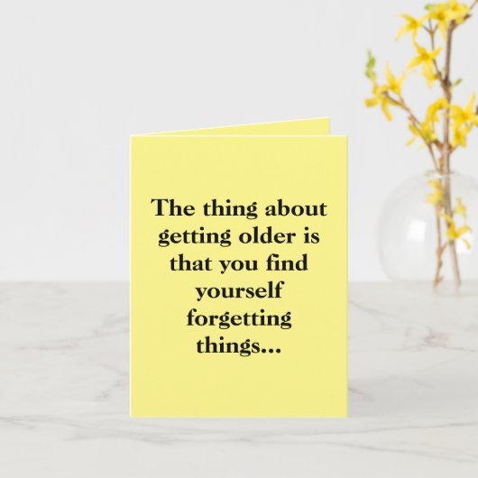 Is het jouw verjaardag of mijn? Kaart (Gele Bloem)