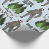 Is het Kerstkerst Yeti? Cadeaupapier (Hoek)