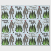 Is het Kerstkerst Yeti? Cadeaupapier (Vlak)