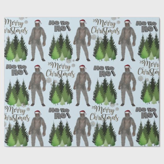 Is het Kerstkerst Yeti? Cadeaupapier (Vlak)