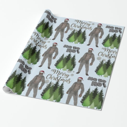 Is het Kerstkerst Yeti? Cadeaupapier (Uitgerold)