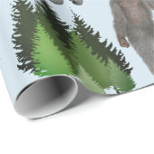 Is het Kerstkerst Yeti? Cadeaupapier (Rol Hoek)