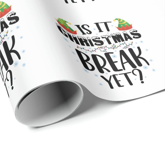 Is het kerstvakantie maar grappige vakantie leraar cadeaupapier (Rol Hoek)