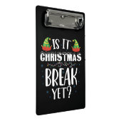 Is het kerstvakantie maar grappige vakantie leraar mini klembord (Schuin)