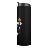 Is het kerstvakantie maar grappige vakantie leraar thermosbeker (Geroteerd rechts)