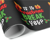 Is het kerstvakantie maar toch grappige vakantie cadeaupapier (Rol Hoek)