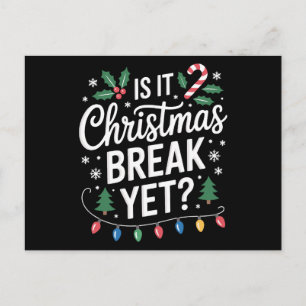 Is het kerstvakantie nog Kerstmis Hulst Kerststok Feestdagenkaart