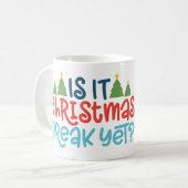 Is het kerstvakantie nog Mok - Grappige vakantie M (Voorkant links)