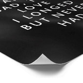 Is het liefde - kort gedicht poster (Hoek)