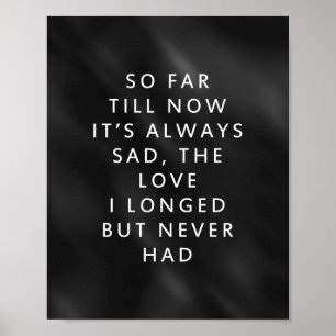 Is het liefde - kort gedicht poster