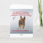 Is het Mannelijke Puppy van Yorkie de Kaart van (Achterkant)