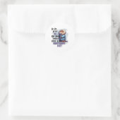 Is het mij of voelt vandaag als Groundhog Day - F Ronde Sticker (Tas)