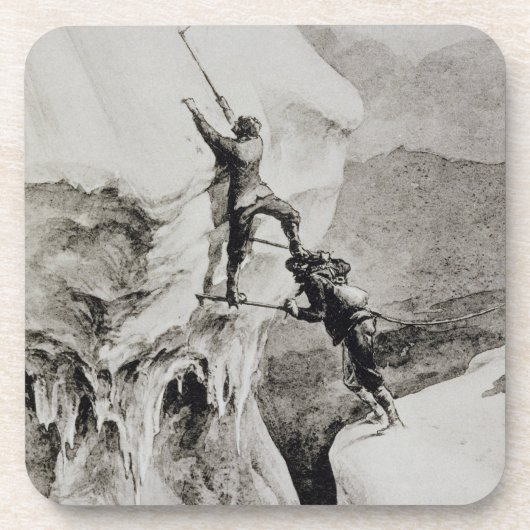 Is het mogelijk, uit de 'sloppenwijken in de Alpen Bier Onderzetter (Voorkant)