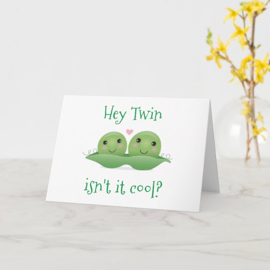 ** IS HET NIET COOL OM DEZELFDE POD EN VERJAARDAG KAART (Gele Bloem)