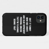 Is het niet grappig hoe rood wit en blauw.| sarcas Case-Mate iPhone case (Achterkant (horizontaal))