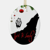 Is het niet heerlijk keramisch Ornament? Ornament (Rechts)