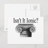 Is het niet Ionisch? Briefkaart (Voorkant / Achterkant)
