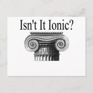 Is het niet Ionisch? Briefkaart