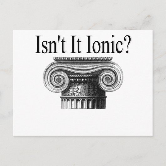 Is het niet Ionisch? Briefkaart (Voorkant)
