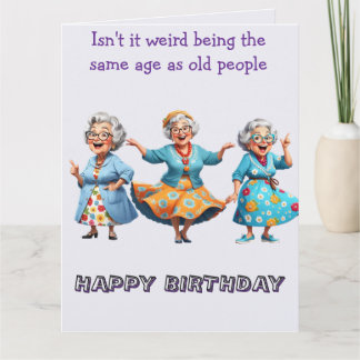 Is het niet raar... verjaardag gepersonaliseerd? kaart