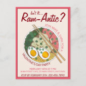 Is het niet Ram-antisch Romantisch Valentijn Ramen Uitnodiging Briefkaart (Voorkant)