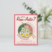 Is het niet Ram-antisch Romantisch Valentijn Ramen Uitnodiging Briefkaart (Staand voorkant)