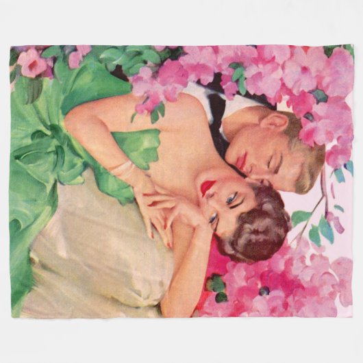 Is het niet romantisch? fleece deken (Voorkant (Horizontaal))