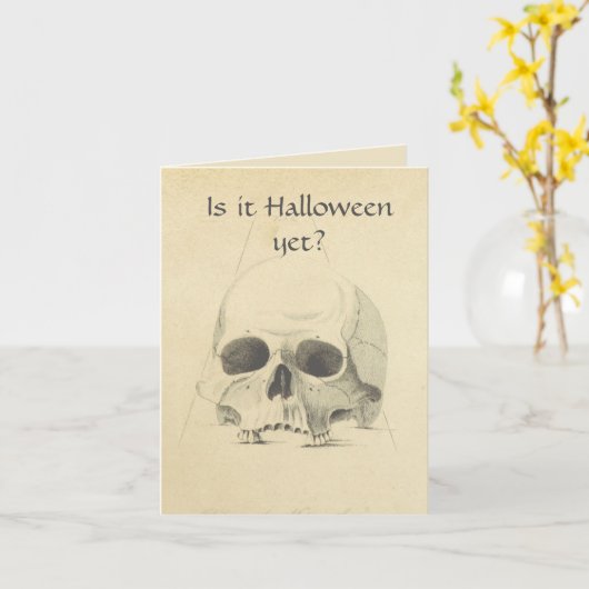 Is het nog Halloween? Kaart (Gele Bloem)