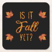 Is het nog Herfst? Funny Autumn Kartonnen Onderzetters (Voorkant)