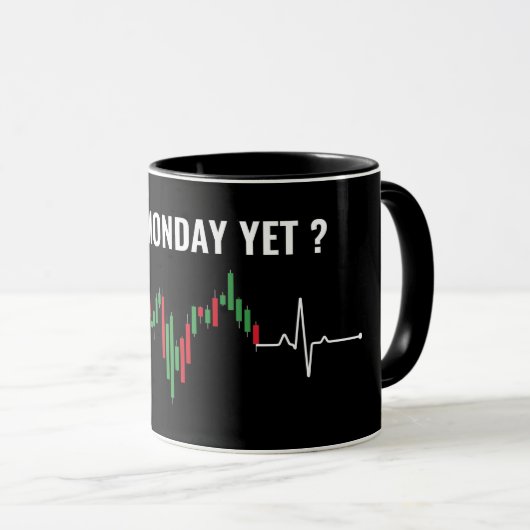 Is het nog maandag? Funny Trading Stock Market Mok (Voorkant rechts)