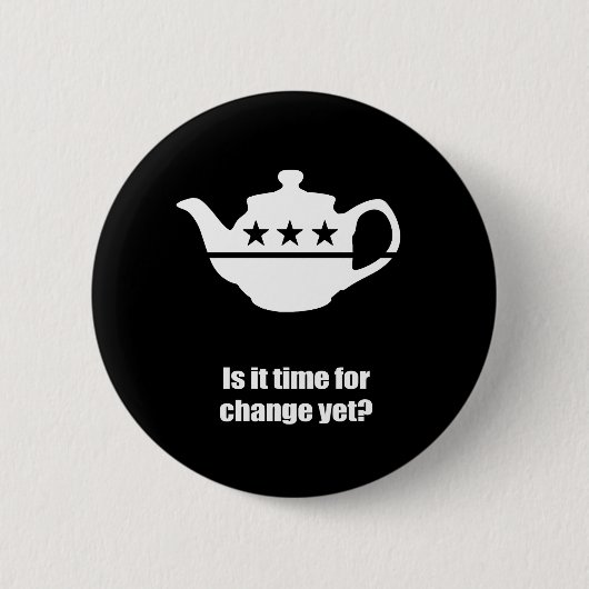 Is het nog tijd voor verandering? ronde button 5,7 cm (Voorkant)