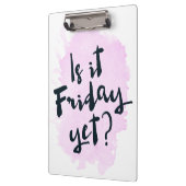 Is het nog vrijdag? Klembord (Links)