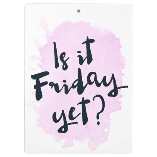 Is het nog vrijdag? Klembord (Achterkant)